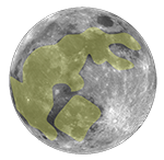 Looks like a rabbit working on the moon