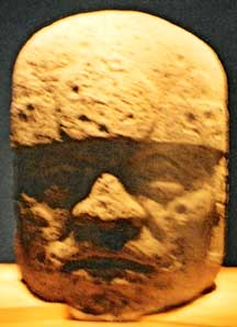 An Olmec head, shot in Mexico City by Jim McPherson, 2005