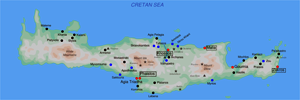 Map of Minoan Crete, taken from the Web