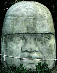 An Olmec head, shot in Mexico City by Jim McPherson, 2005