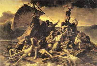 Gericault's 'Le Radeau de la Meduse', scanned in from a postcard bought at the Louvre, Paris, 2004; Barsine's birthmother, Olympias Sangati Kinesis, is a Lamia Medusa