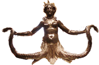 A Melusine mer-creature shot a the Met Museum in New York by Jim McPherson, 2009