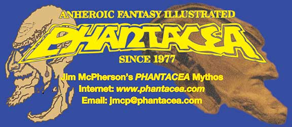 Blue phantacea.com Logo, prepared on PHOTOSHOP by Jim McPherson, 2008