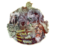 Collage made up of images suggestive of the Apocalyptics
