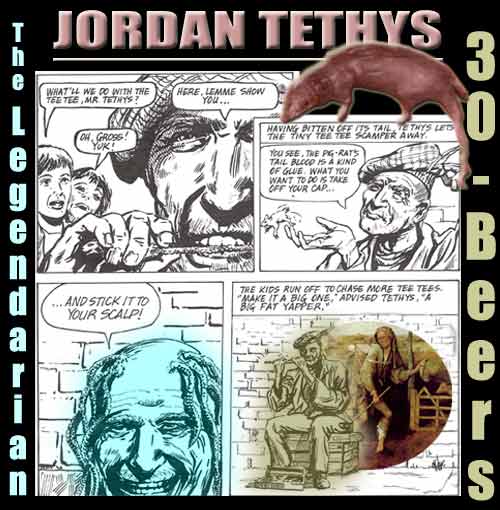 Collage entitled "Jordan Tethys", b/w artwork by Ian Fry, prepared on PHOTOSHOP by Jim McPherson, 2007