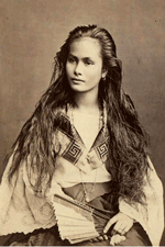 uncredited photo of a Lamia Lou type in the 1880s; image taken from Web