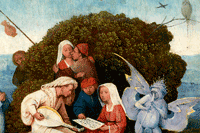 Detail of Bosch's Haywain, scanned in from a calendar