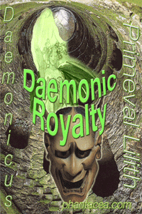 Collage entitled Daemonic Royality, prepared by Jim McPherson