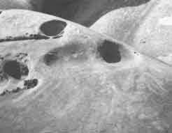 Face spotted on a cliff on Saturna Island in 1994, photo by Jim McPherson