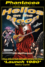 2014 promo for Helios on the Moon novel, artwork by Ricardo Sandoval, 2014