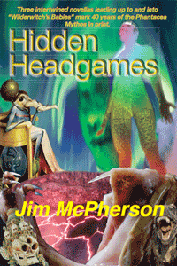 Front cover for Hidden Headgames, original collage prepared by Jim McPherson, 2017