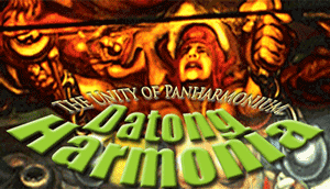 Long-serving graphic that reads 'Datong Harmonia, the Unity of Panharmonium," graphic prepared by Jim McPherson circa 203