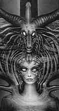 [ONE OF H.R. GIGER'S DEPICTIONS OF LILITH, CAIN'S MOTHER AND THE QUEEN OF DEMONS; IMAGE FOUND ON THE THE WORLDWIDE WEB]