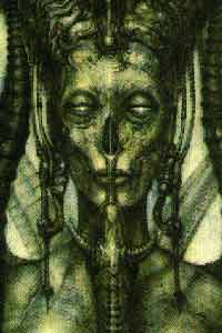 [ANOTHER OF H.R. GIGER'S DEPICTIONS OF LILITH, CAIN'S MOTHER AND THE QUEEN OF DEMONS; IMAGE FOUND ON THE THE WORLDWIDE WEB]