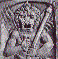 [LION-HEADED CREATURE TAKEN FROM THE WEB]