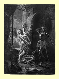 Web shot of La Vouivre as it appears in the Fortean Times, July 2010
