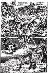 page 1, pH-7, art by Ian Bateson ca 1979/80