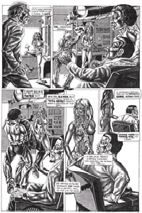 page 1, pH-7, art by Ian Bateson ca 1979/80