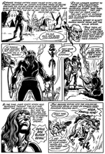 Devas are devils, artwork by Vince Marchesano, 1980