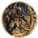 Chimaera Glimmenmare from cover of Phantacea Four, art by Ian Bateson,  1979