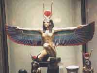 [SHOT OF MAAT, EGYPTIAN GODDESS OF JUSTICE, PEACE OR BALANCE, REMINISCENT OF TANITH SILVERHAIR AND HARMONIA/NIHILA, THE UNITY OF BALANCE, TAKEN BY JIM McPHERSON IN THE ROYAL ONTARIO MUSEUM, TORONTO CANADA, APRIL 2000]