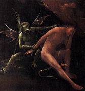 Small detail from Hell by Bosch in Venice, taken from Web